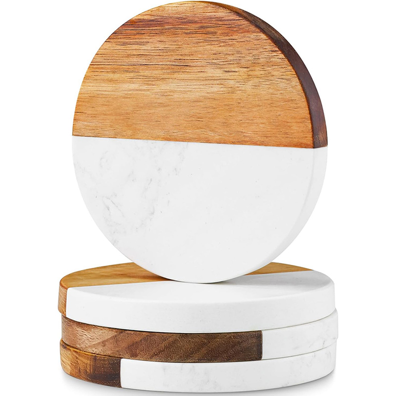 Marble Coaster Set - 4 szt. Podkładki pod napoje z
