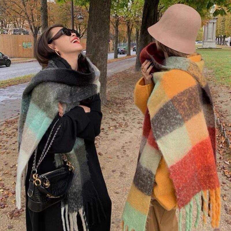Cashmere Scarf - NOWY Luksusowy Zimowy Gruby Ciepły Szalik