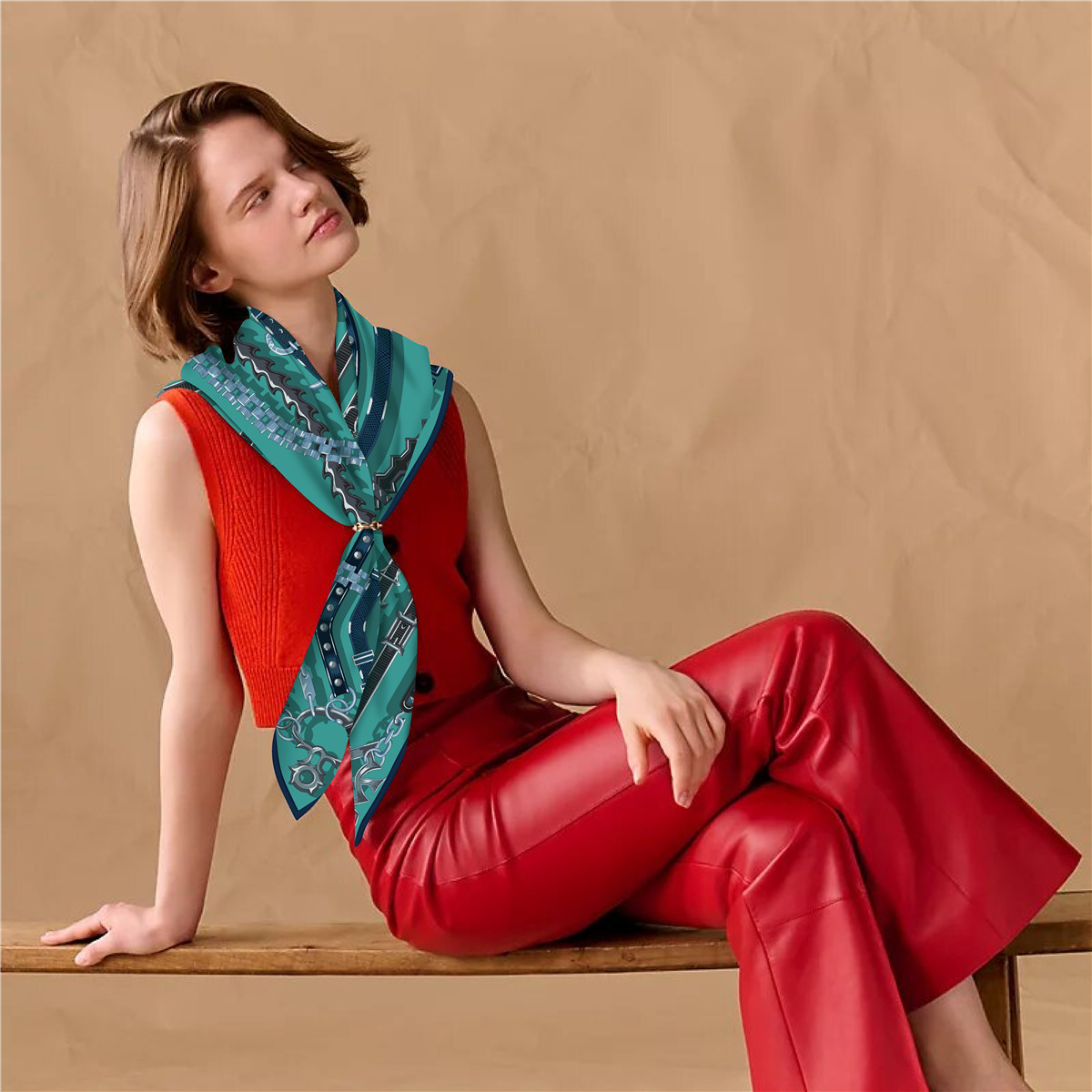 Szal z jedwabiu twill, kaszmir – Cashmere Scarf recenzja i cena
