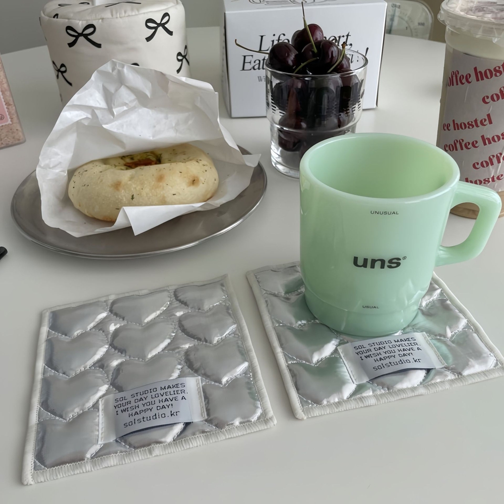 Koreańska podkładka z bawełny  – Marble Coaster Set recenzja i cena