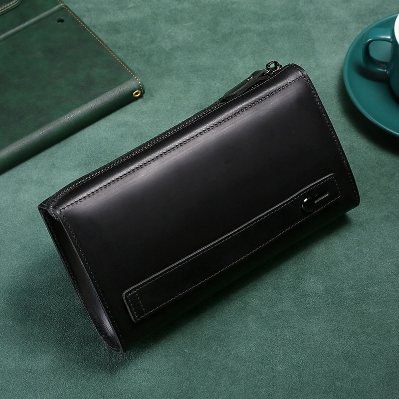 Męskie kopertówki, długie port – Leather Wallet Men recenzja i cena