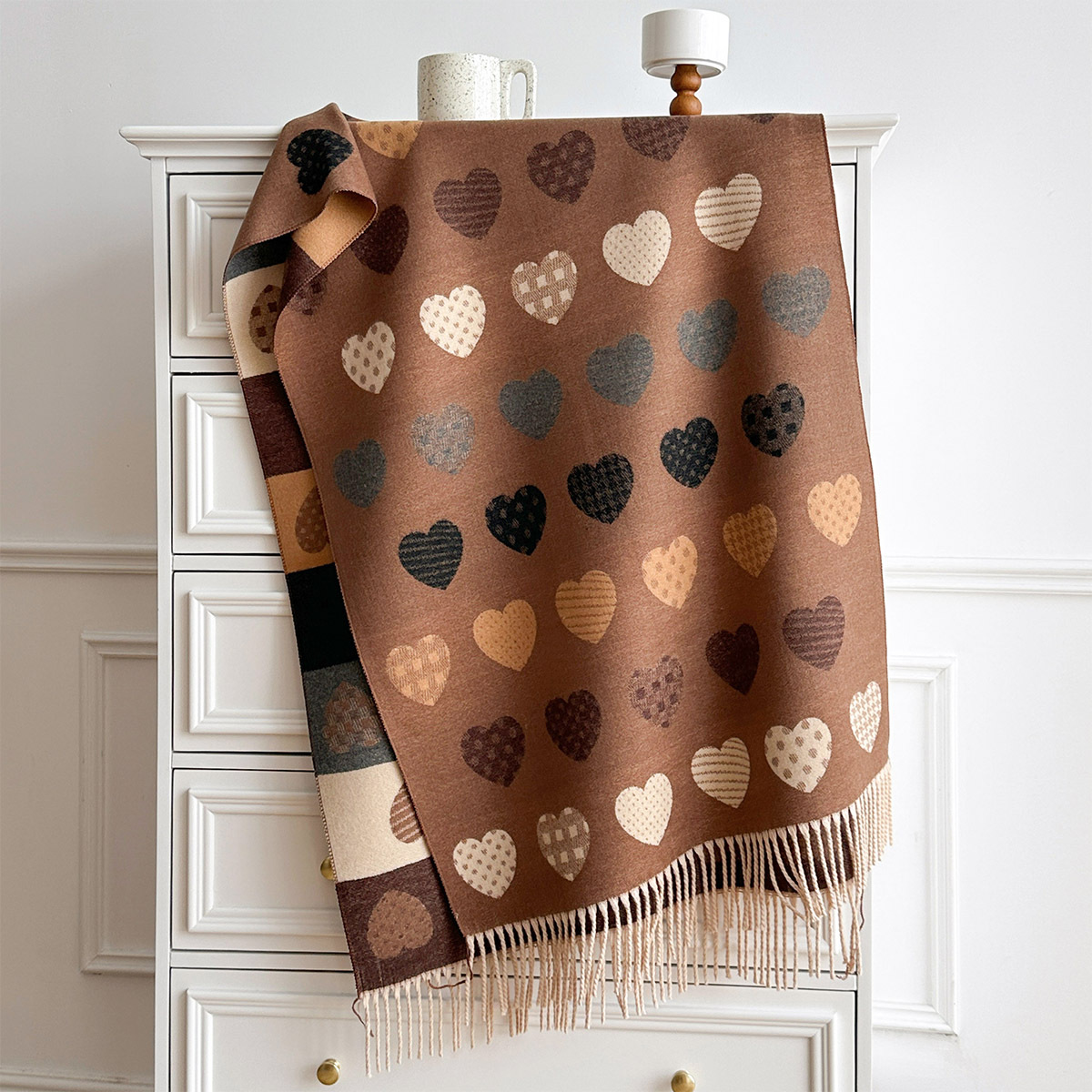 Damski szal z imitacji kaszmir – Cashmere Scarf recenzja i cena