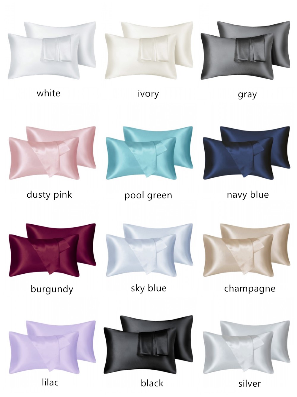2szt/lot Solidne jedwabiste sa – Silk Pillowcase recenzja i cena