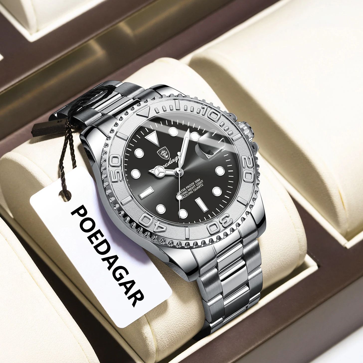 POEDAGAR Modny Męski Zegarek S – Luxury Watch Men recenzja i cena