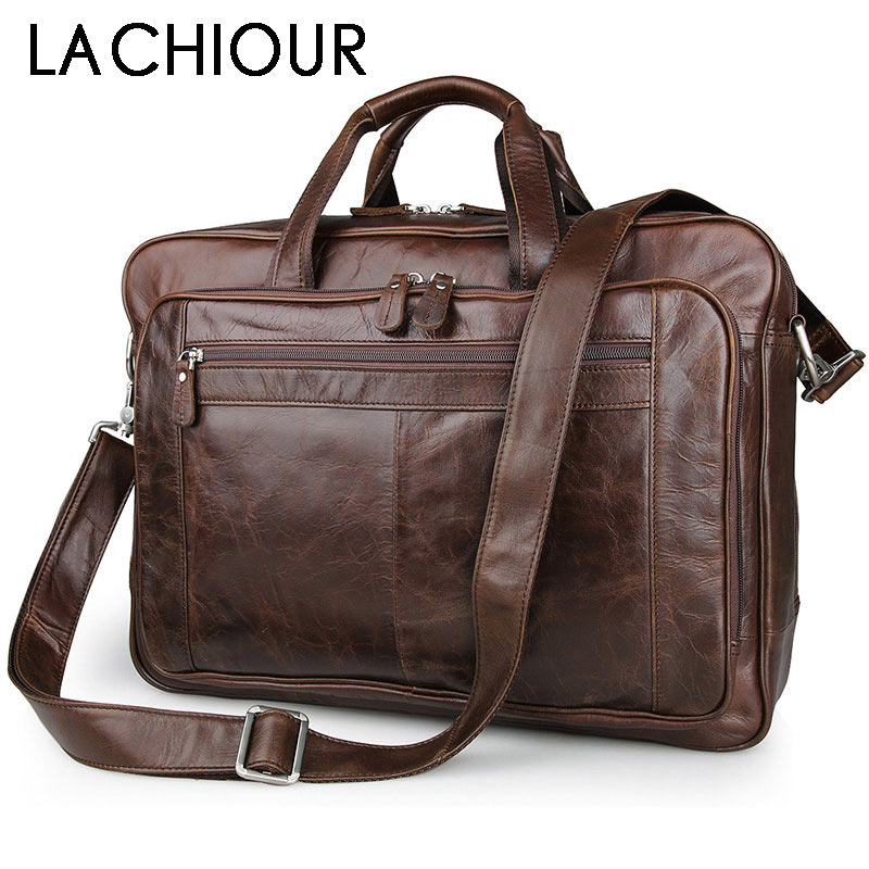 LACHIOUR skórzana torba męska  – Leather Briefcase recenzja i cena