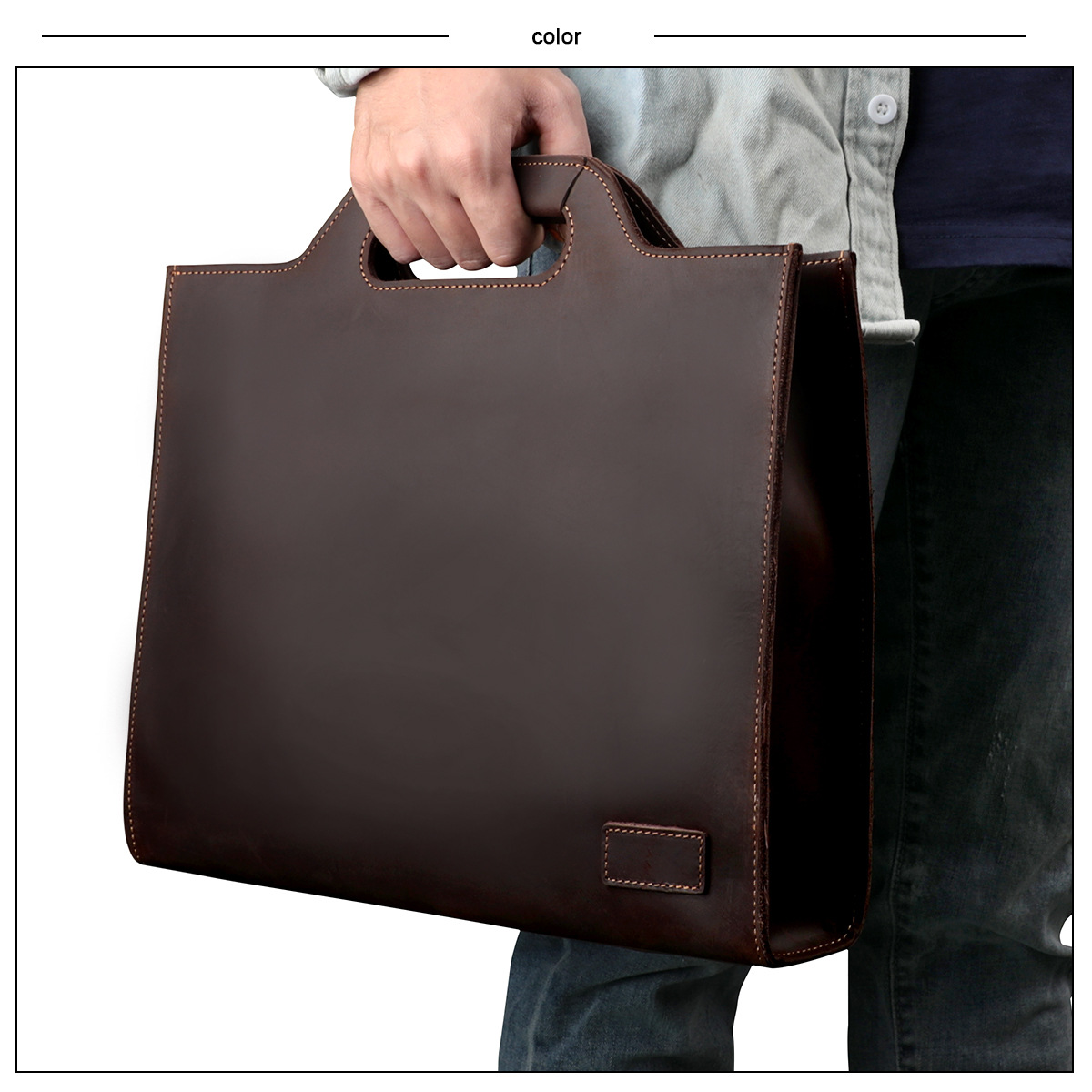 Męska torba na laptopa, męska  – Leather Briefcase recenzja i cena